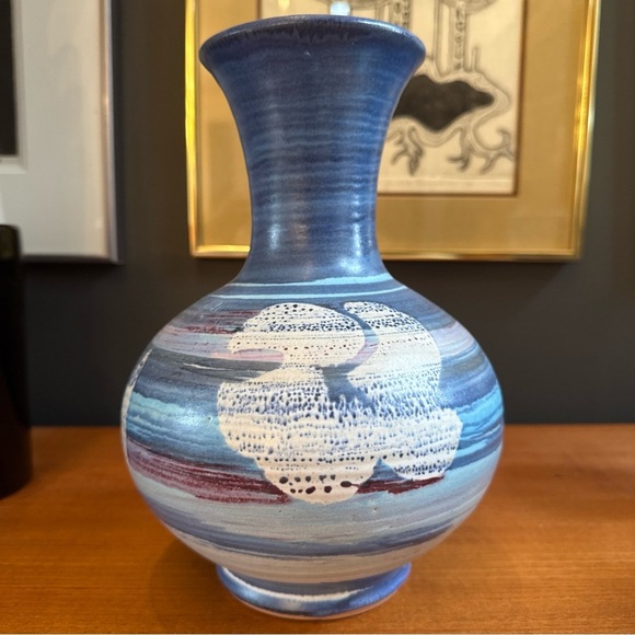 Vintage BENNETT B WELSH 1972 PACIFIC STONEWARE POTTERY DECANTER VASE Signed 9.5" - Picture 8 of 8